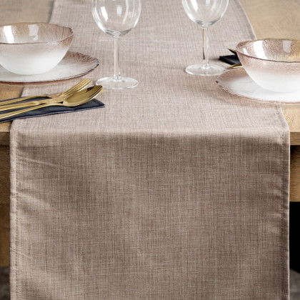 Obrus ​​40x140 cm vodeodolný - KATE hnedý